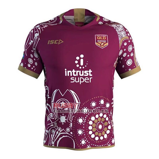 Camiseta Queensland Maroons Rugby 2018-19 Conmemorative